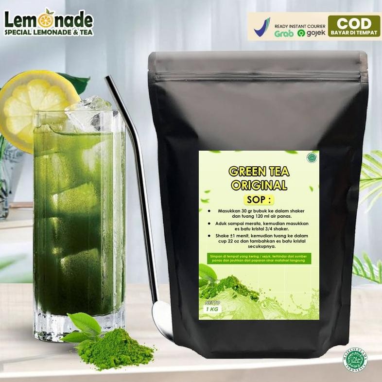 

SALE! TEH HIJAU BUBUK ORIGINAL 1KG | GREEN TEA BUBUK MINUMAN KEKINIAN