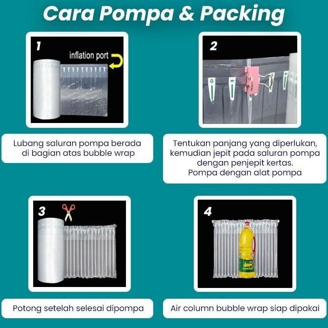 

INFLATABLE AIR BUBBLE 40CM X 50M CUSHION WRAP FO-AIR/BUBBLE WRAP ANGIN