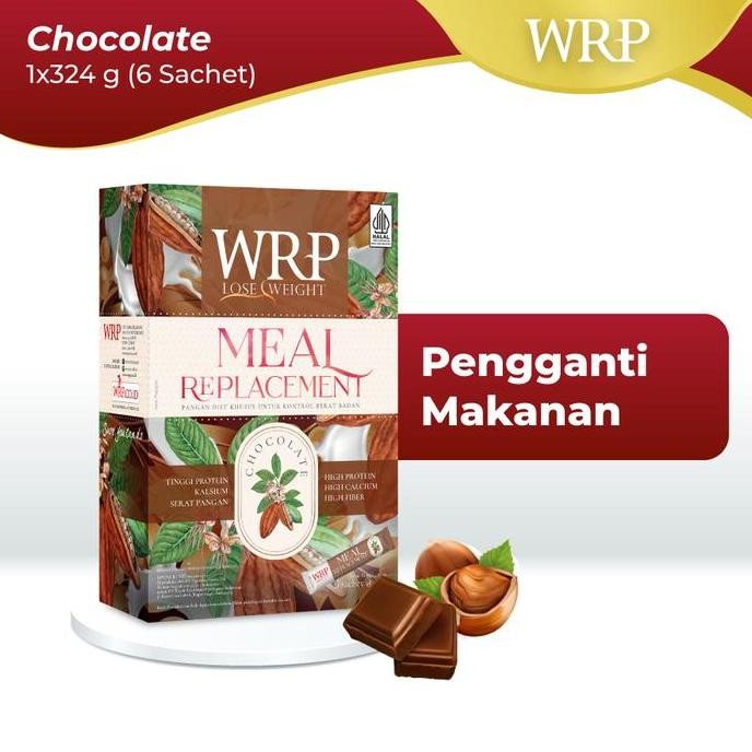 

terbaru wrp meal replacement rasa cokelat 324g minuman pengganti makan rendah kalori