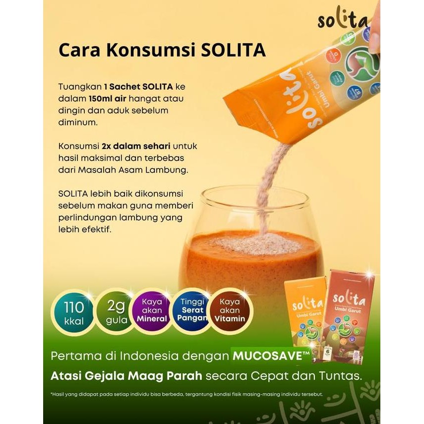 

Baru Solita Herbal Drink Bundle 5 Box (6 Varian) - Minuman Serbuk Asam Lambung Coklat Thai Tea Kurma