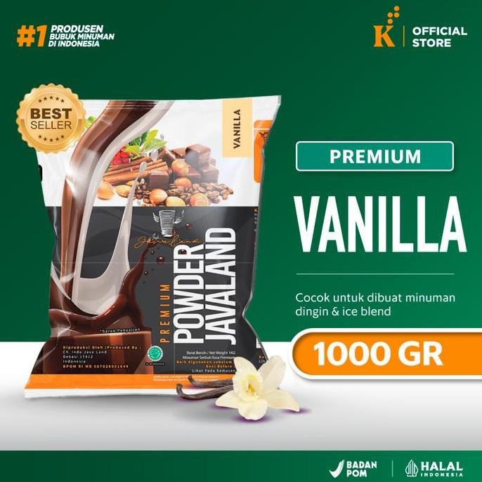 

Baru Javaland Grande Bubuk Minuman Premium Vanilla 1Kg - Powder Drink Rasa Vanilla Halal
