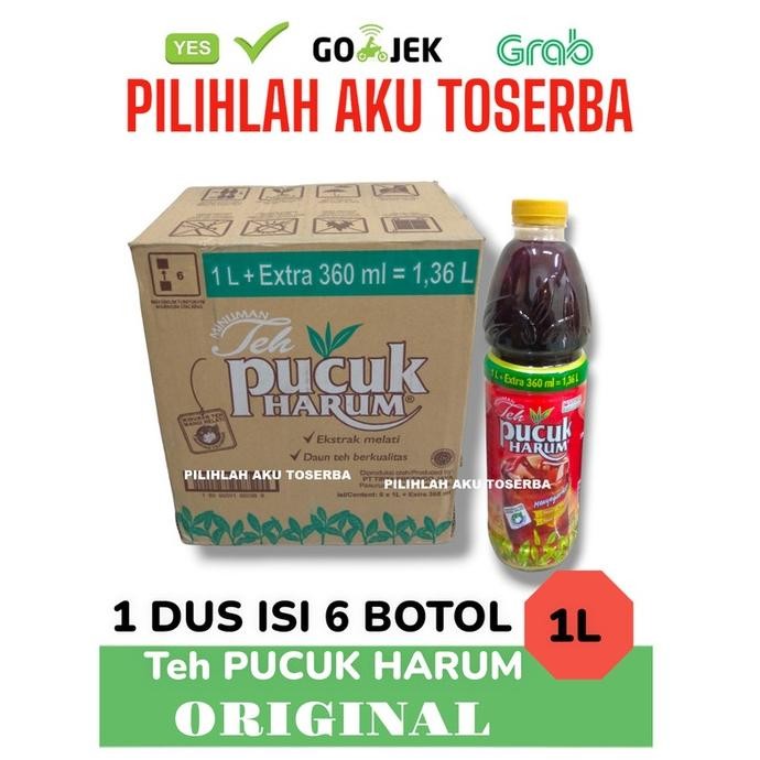 

SALE! TEH PUCUK HARUM 1 LITER - HARGA 1 DUS ISI 6 BOTOL TEH MELATI FAVORIT