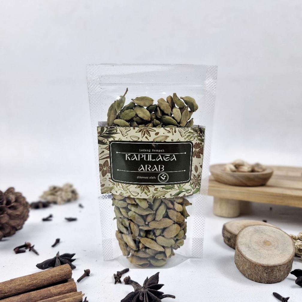

SALE! KAPULAGA ARAB / INDIA / HIJAU 50GR - REMPAH TEH, JAMU & MASAKAN TRADISIONAL