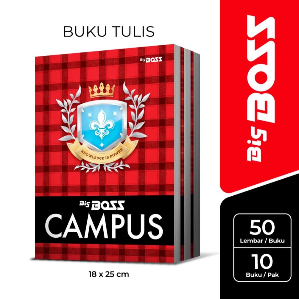 

Siap Kirim Buku Sekolah Big Boss Campus 50 Lembar - Buku Tulis Harian Anak