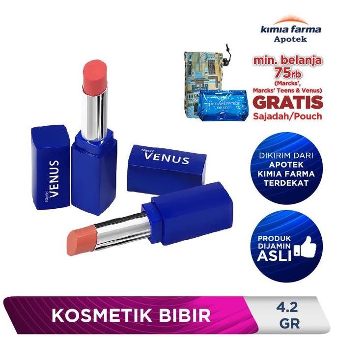 VENUS VELVET MATTE LIPSTICK 0 MOCHA / KOSMETIKA / KIMIA FARMA