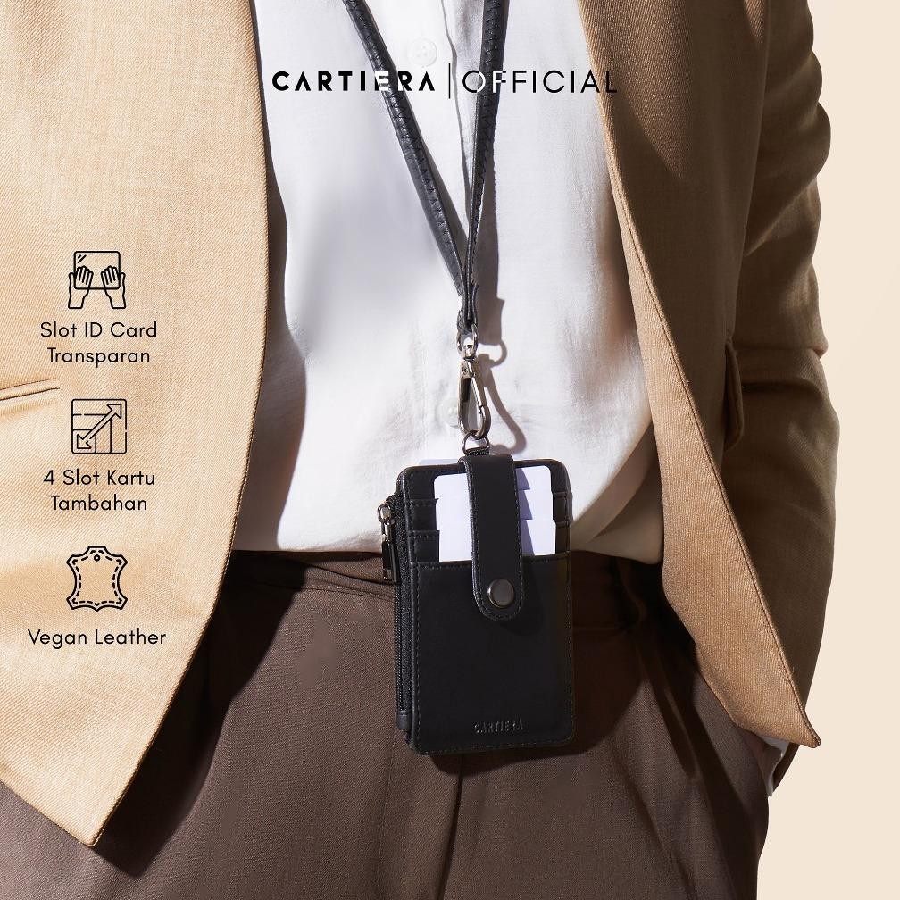 

Siap Kirim Vex Lanyard Kalung ID Card Kulit Pria Wanita Premium Name Tag Kalung Kartu Kantor Stylish