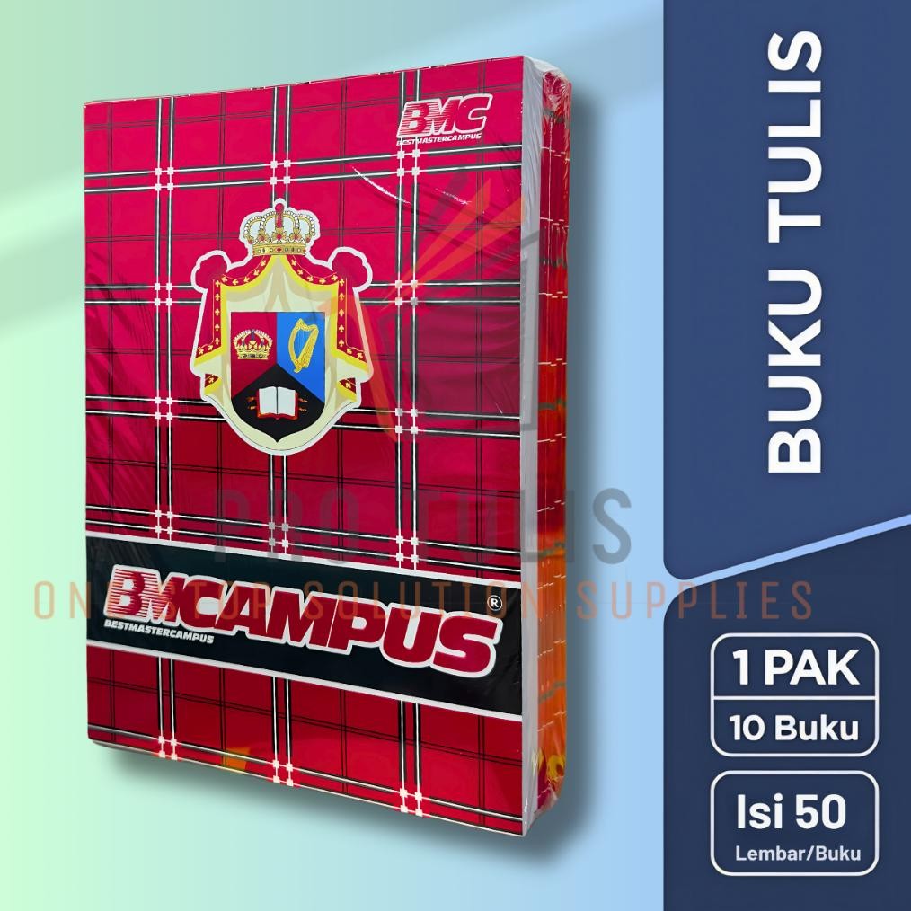 

Siap Kirim Buku Tulis BM Campus 50 Lembar - Ukuran Besar 1 Pack Isi 10 Pcs