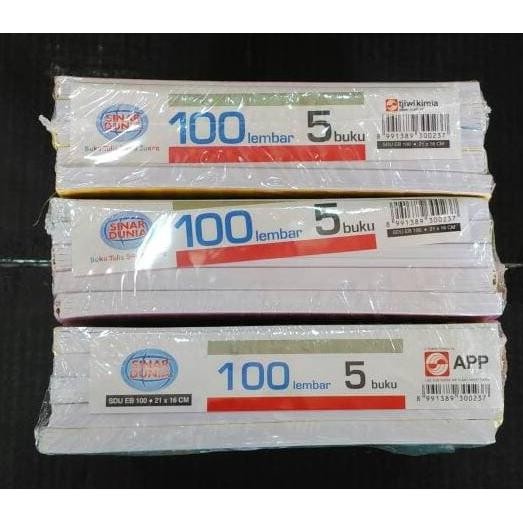 

Siap Kirim Buku Tulis SIDU 100 Lembar Sinar Dunia - 1 Pak Buku Sekolah Tebal