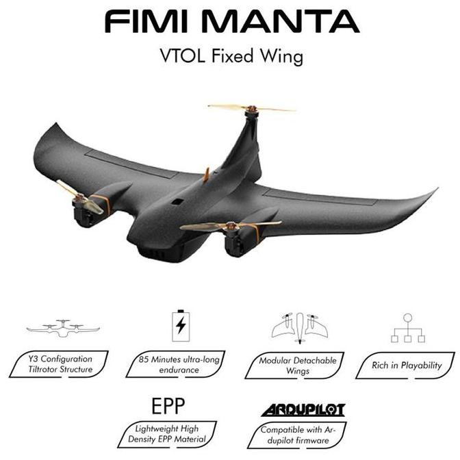 FIMI MANTA DRONE VTOL FIXED WING PNP-FC-VERSION ORIGINAL ORIGINAL DAN TERPERCAYA
