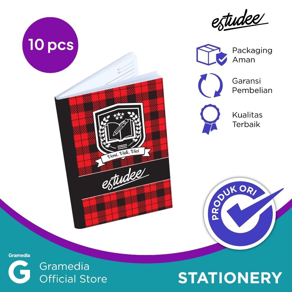 

Siap Kirim Buku Tulis Estudee B5 Tartan Merah Isi 10 Buku - Cover Premium