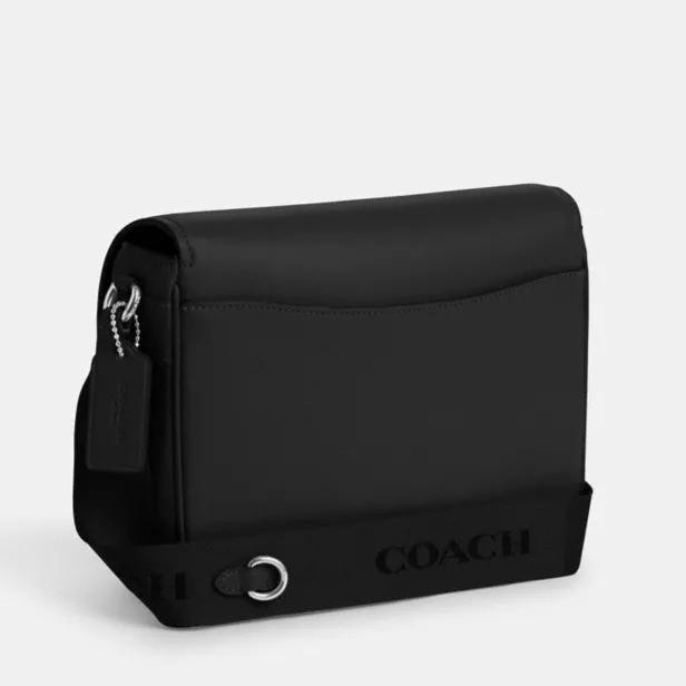 Tas Selempang Coach Pria Black Pace Messenger Bag In Signature Canvas Original Store Branded Authent