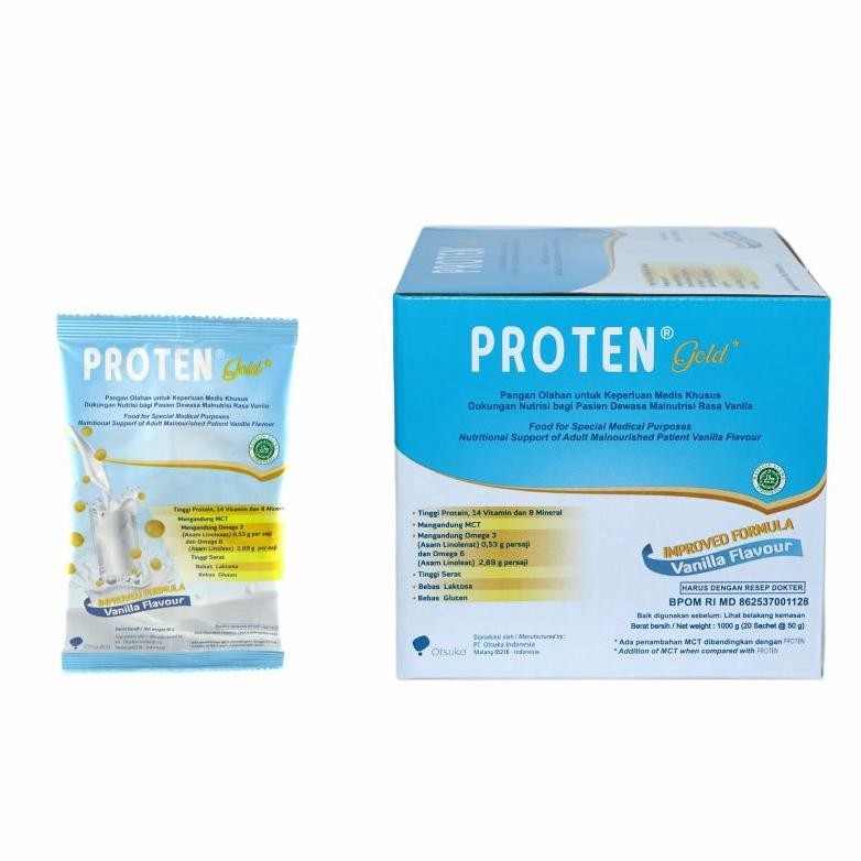 

Siap Kirim Proten Gold Susu Protein Rasa Vanilla Isi 20 Sachet