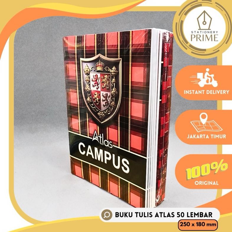 

Siap Kirim Buku Tulis ATLAS Campus 50 Lembar Ukuran Boxy 25x18cm | Pak Isi 10 Buku Pelajar SMP SMA