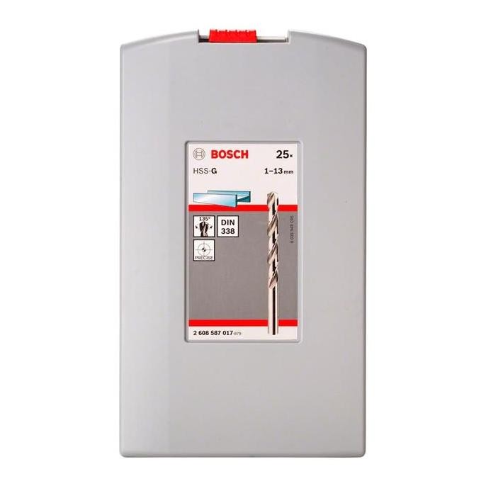 TERBARU BOSCH 25 PCS METAL DRILL BIT SET PRO BOX / MATA BOR BESI SET DIN 338 (017) TERMURAH