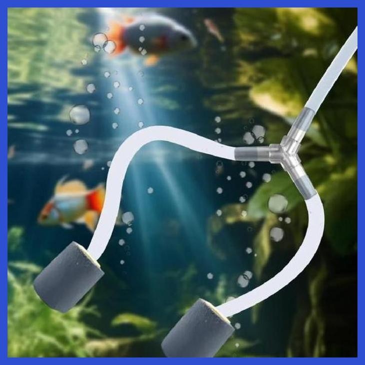 (RATUBEE) SAMBUNGAN KONEKTOR SELANG AERATOR BENTUK Y UKURAN 4MM - SAMBUNGAN SELANG PERALATAN AQUARIU