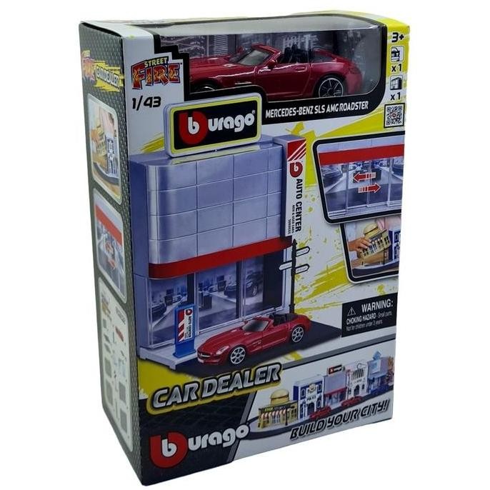 Bburago Build Your City Street Fire Car Dealer