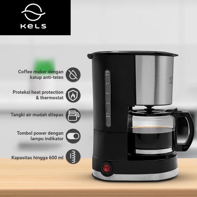 Kels 600 Ml Madison Coffee Maker