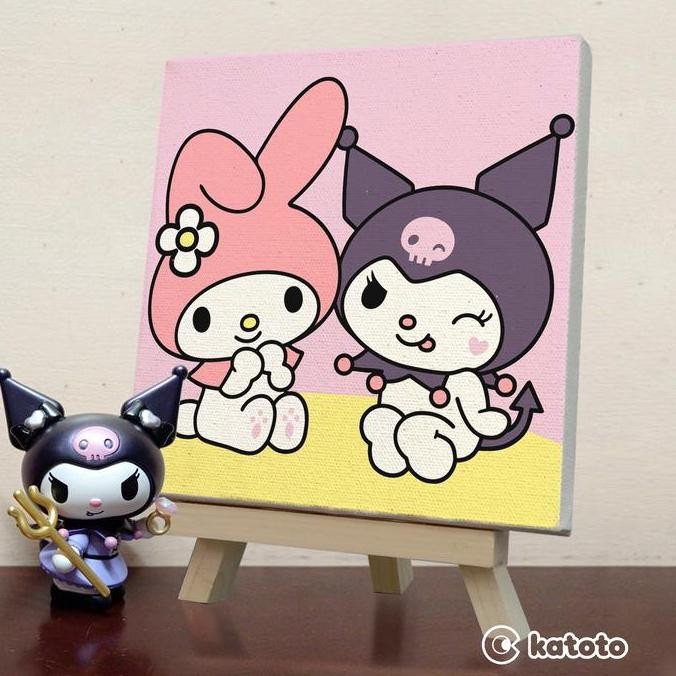 

Sanrio Melody Kuromi Paint By Number Painting Numbers Kit Canvas 20X20