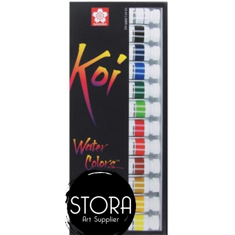 

Sakura Koi Water Colors Tube / Cat Air Isi 12