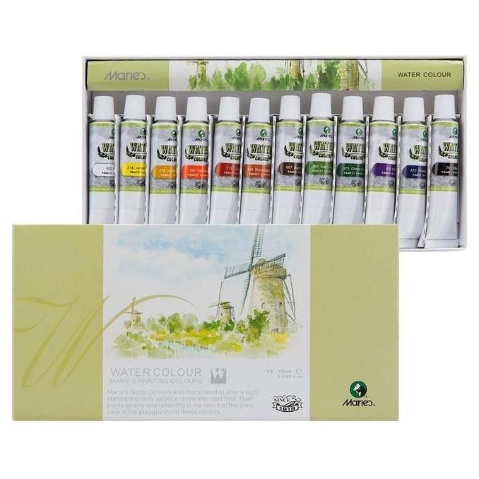 

Cat Air Marie'S Watercolor Set 12 Warna 12Ml Type E1336B