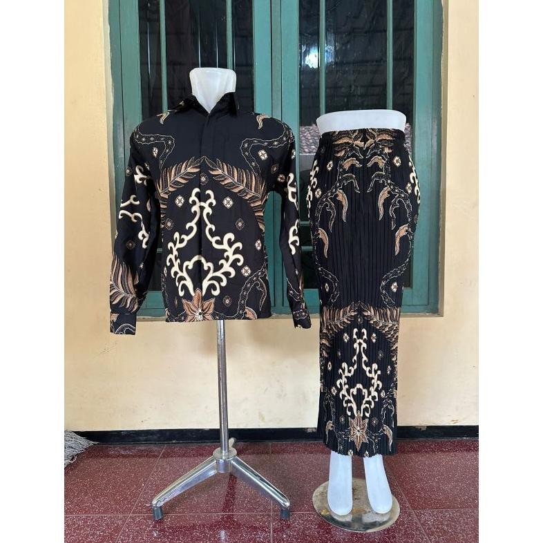 Update - rok batik plisket rok plisket batik kemeja panjang 
