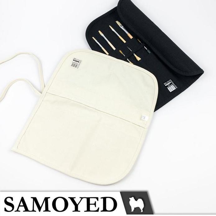 

Tempat / Tas Kuas Lukis / Alat Tulis / Perkakas Kain Kanvas Gulung Profesional / Professional Painting / Artist Brush / Stationery / Tools Canvas Roll Up Case / Pouch / Bag / Storage / Organizer / Holder Samoyed BROR-L16 murah