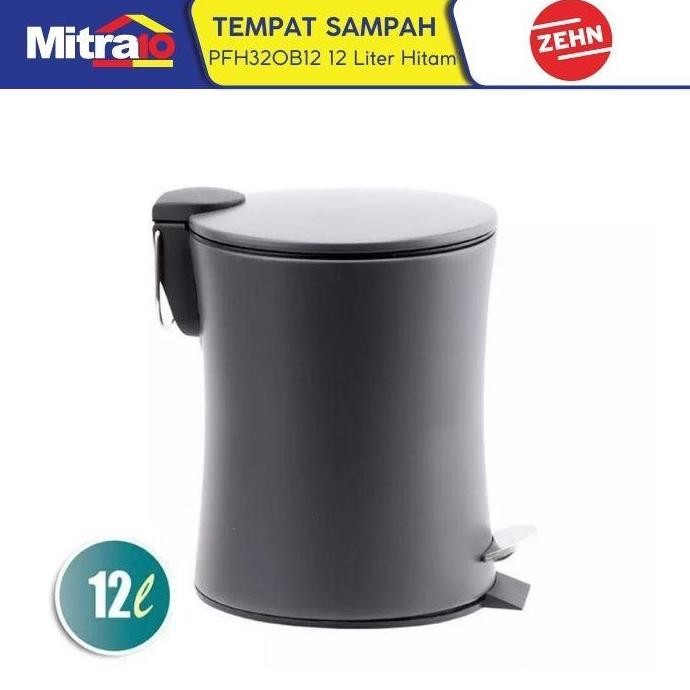 Zehn Tempat Sampah 12 Liter Pedal Soft Close Iron