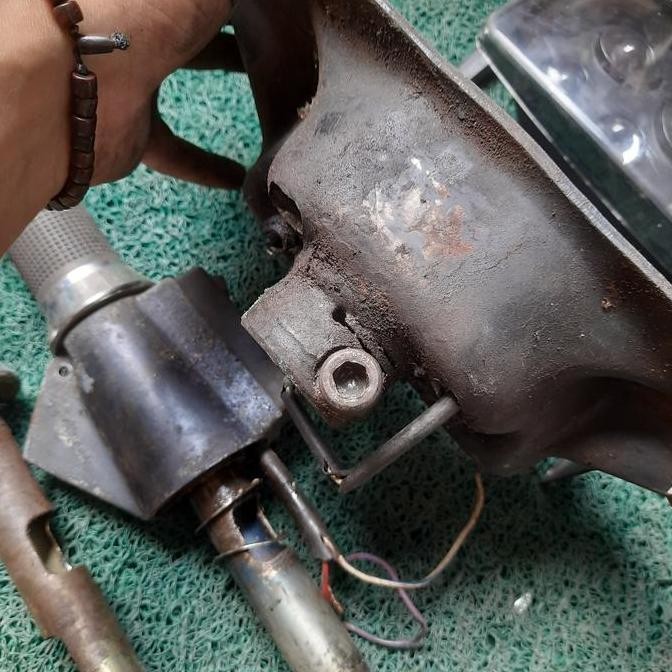 Ready Stang vespa excel muda original batok stang vespa excel set original