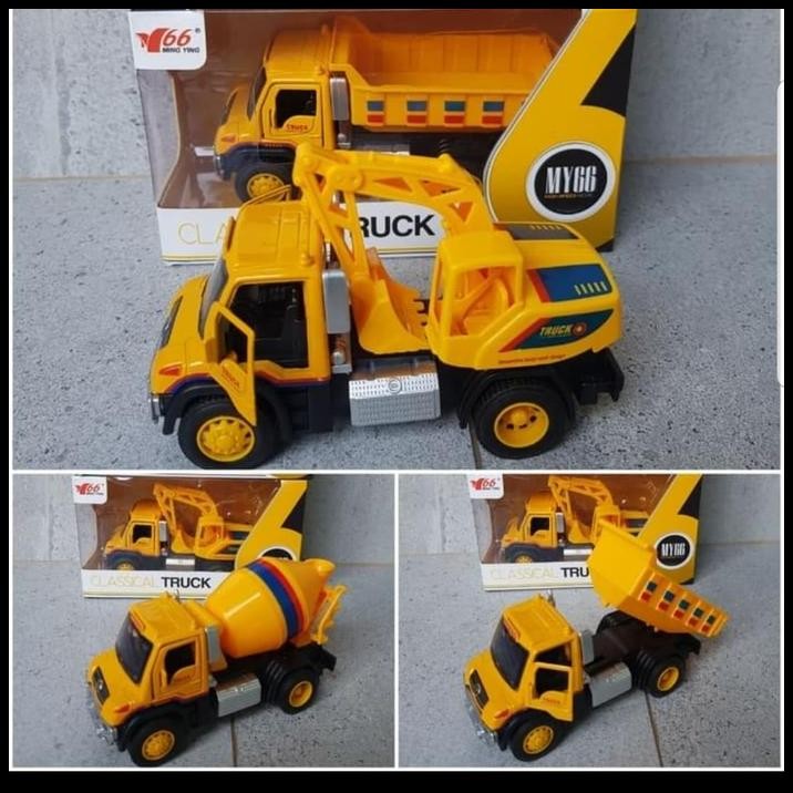 Diecast Mobil Truk Konstruksi Bangunan - Diecast Truk Pasir Molen Beko