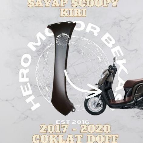 Cover Sayap Depan Kap Depan Bagian Samping Bawah Depan L Kiri Motor Scoopy Fi Esp K93 2017 - 2020 Ri