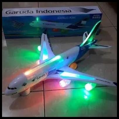Mainan Pesawat Garuda Bump Go - Mainan Replika Pesawat Terbang Garuda