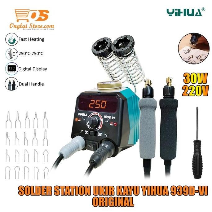 

Yihua 939D-Vi Solder Ukir Lukis Kayu Pyrography Wood Carving Burning