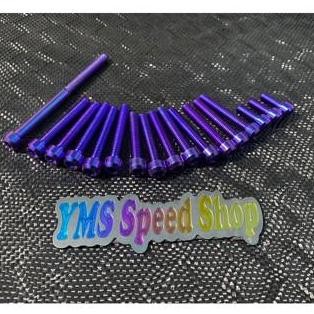 Baut Titanium full CVT Beat / Scoopy Karbu Deluxe Genio Kualitas original titanium vietnam