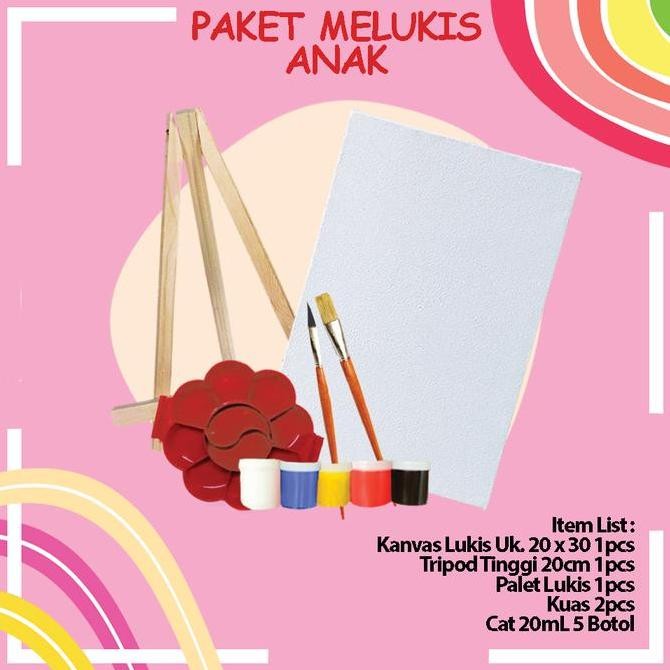 

Paket Melukis Komplit Kanvas 20 X 30Cm Murah Berkualitas