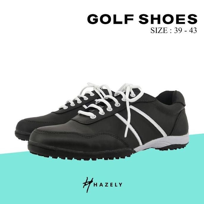 Sepatu Golf Kulit Asli / Sepatu Golf Pria / Sepatu Golf - Hitam