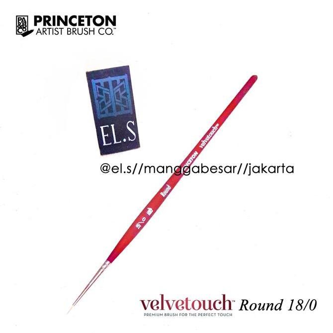 

Princeton Velvetouch Brush Round 18/0 ( Kuas Lukis )