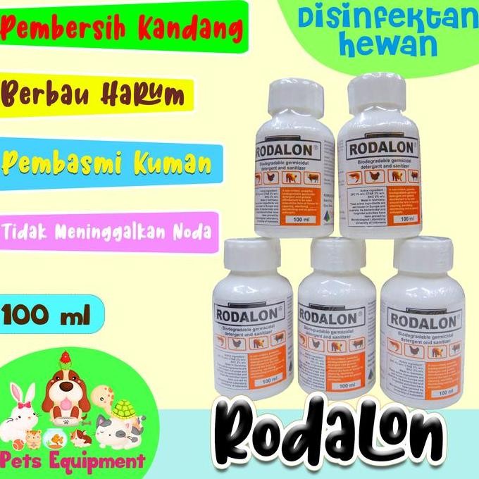 Rodalon Desinfektan 100Ml/Desinfektan Kandang Hewan Spektrum Luas