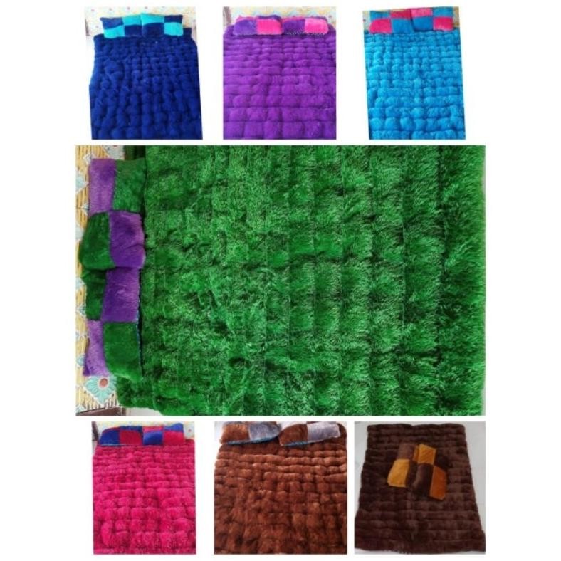 Kasur Cimol Jumbo Warna Bantal Mix / Kasur Rasfur Free 2 Bantal Random