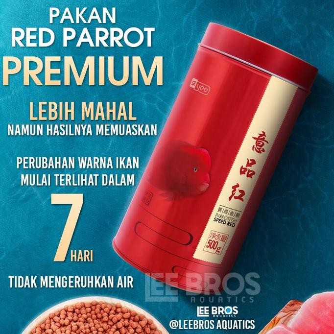 Pelet Premium Blood Red Parrot / Pakan / Makanan Ikan Red Parrot