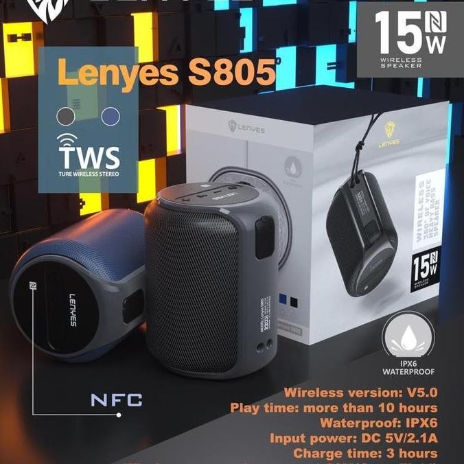Speaker Bluetooth Lenyes S805 Super Bass Sound High Quality S-805