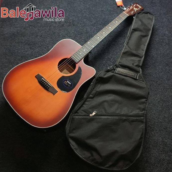 Gitar Akustik Elektrik Saga Sf 700 Cre Fishman Presys Ii