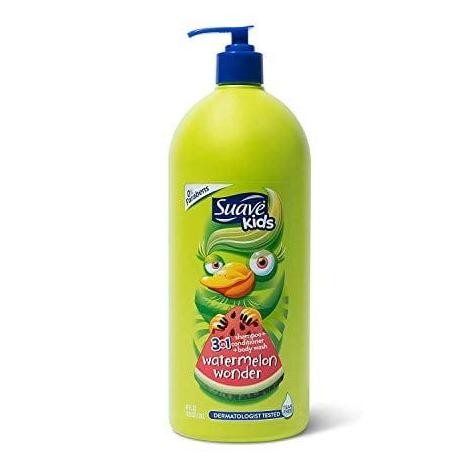 Suave Kids 3 In 1 Watermelon Shampoo Conditioner 1.18L