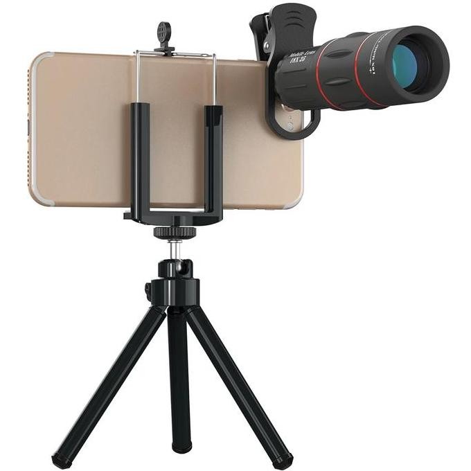 LENSA TELEPHOTO APEXEL 18X25 DENGAN TRIPOD LENSA APEXEL 18X ZOOM
