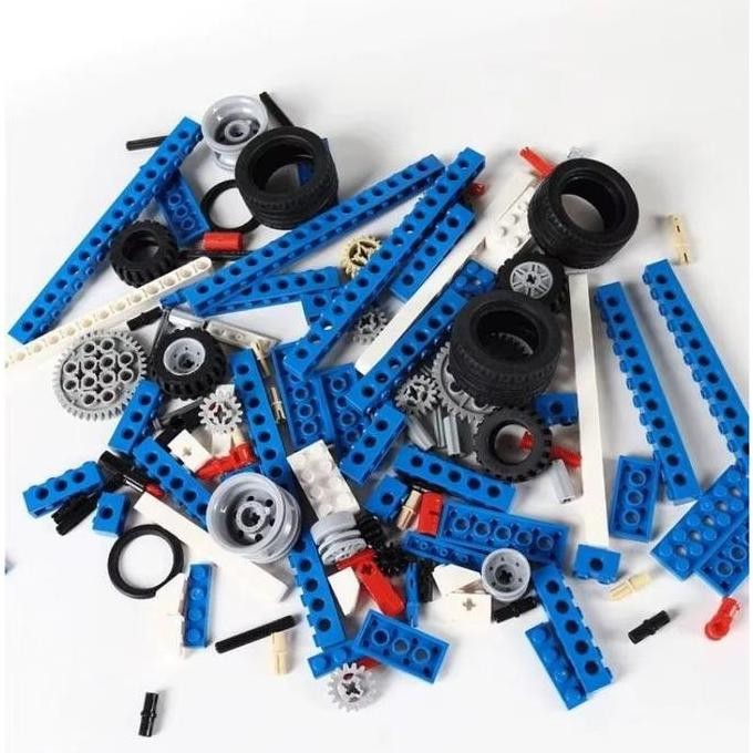 Lego 9686 Mainan Robotik Set Mesin Mekanik Alat Pembelajaran Partikel Kecil Dapat Dirakit Untuk Anak