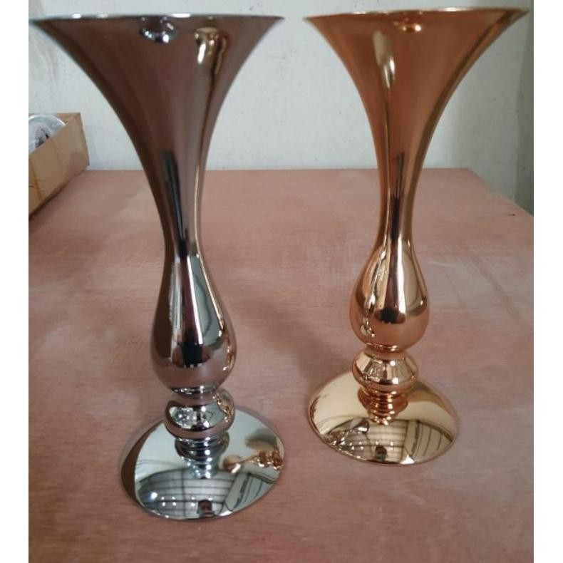 vas bunga tinggi 29 cm dekorasi pajangan mewah gold/silver vas piala vas mermaid Nugi