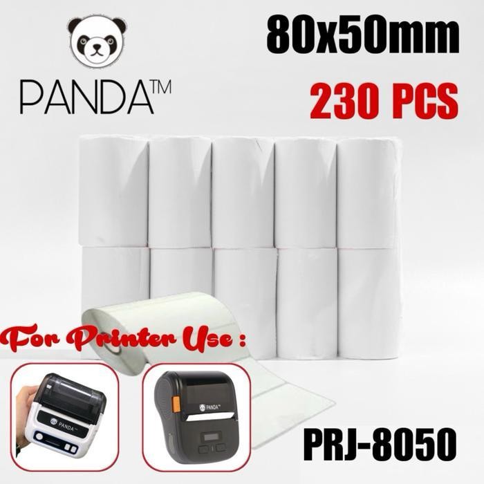 

Label Sticker Thermal 80X50Mm U/ Panda Prj-80Bl/R80Bl Printer Bluetooth Mobile Roll Original Dan Terpercaya