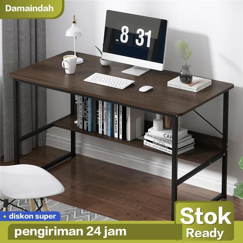 Meja Belajar Kayu Set Kursi / Meja Belajar Minimalis / Meja Kerja / Meja Komputer Minimalis / Meja L