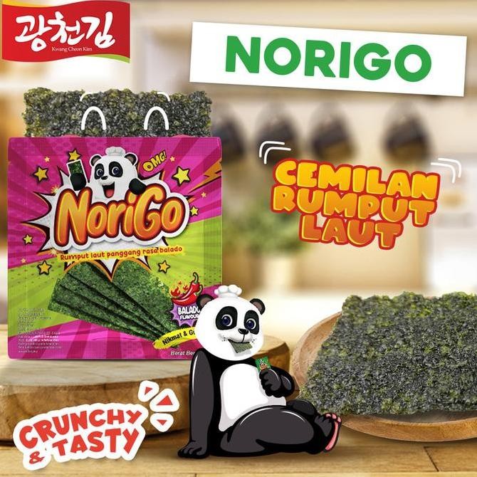 

JB KC. Norigo (1 BOX ISI 12 PCS) / Nori Sachet Seaweed Snack 3g BBQ None
