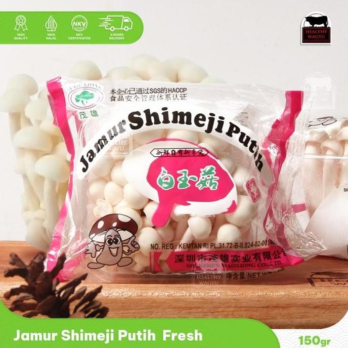 

JB Jamur Shimeji Putih White Mushroom Fresh 150gr Healthy Wagyu None