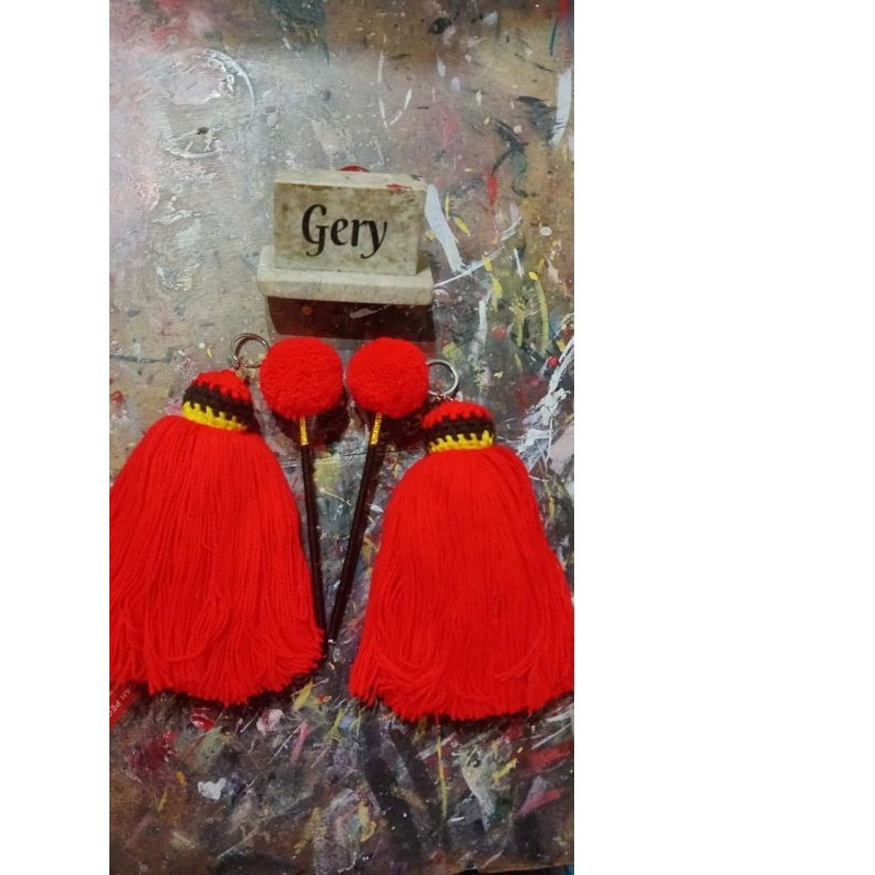 

1 pasang sungut gondel Barongan | Hijau | Merah